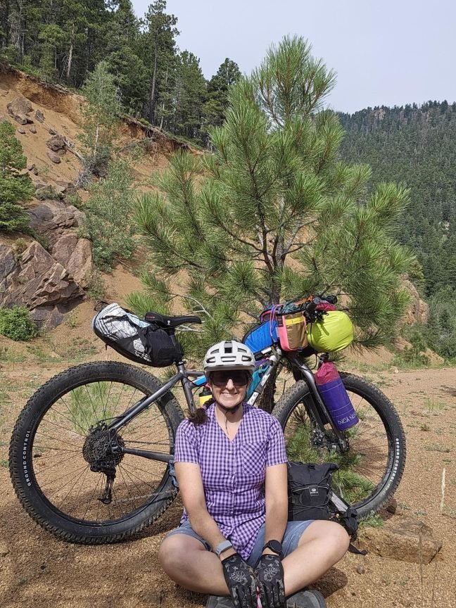 bikepack Erin bikepacking trip
